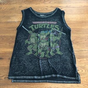 Women’s ninja turtles shirt large tank top black